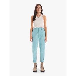 Mother The Catch All Prep Ankle Crop Womens 32 Nile Blue Pants Killing Time NWT